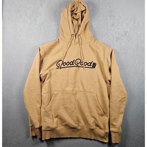 Good Good Golf Hoodie Mens Medium Tan Embroidered Logo Pullover Sweatshirt